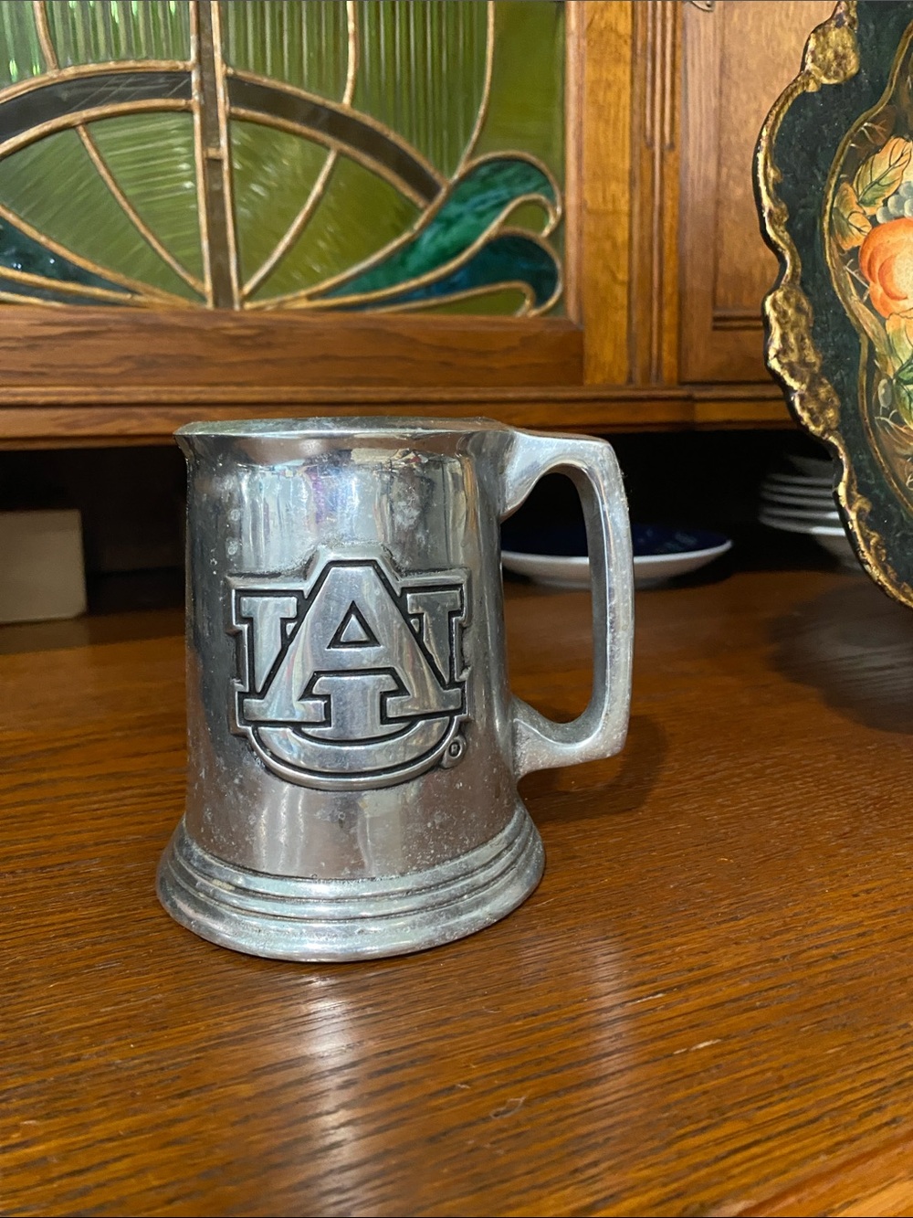 Auburn University Pewter Tankard Mug - AU Logo